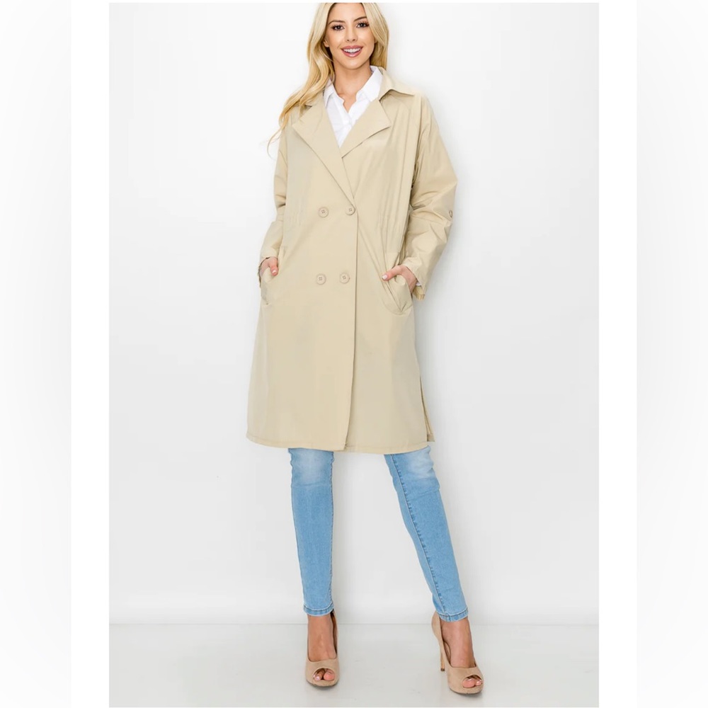 Jamia Woven Trench Coat Joh